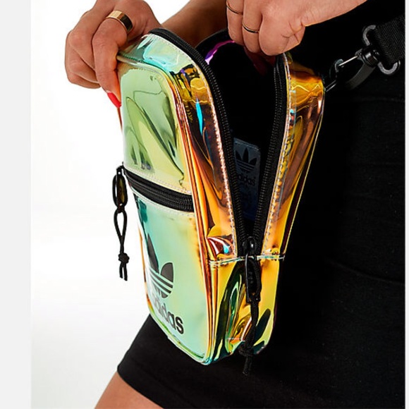 ADIDAS iridescent holographic cross body bag NWT - Picture 5 of 8